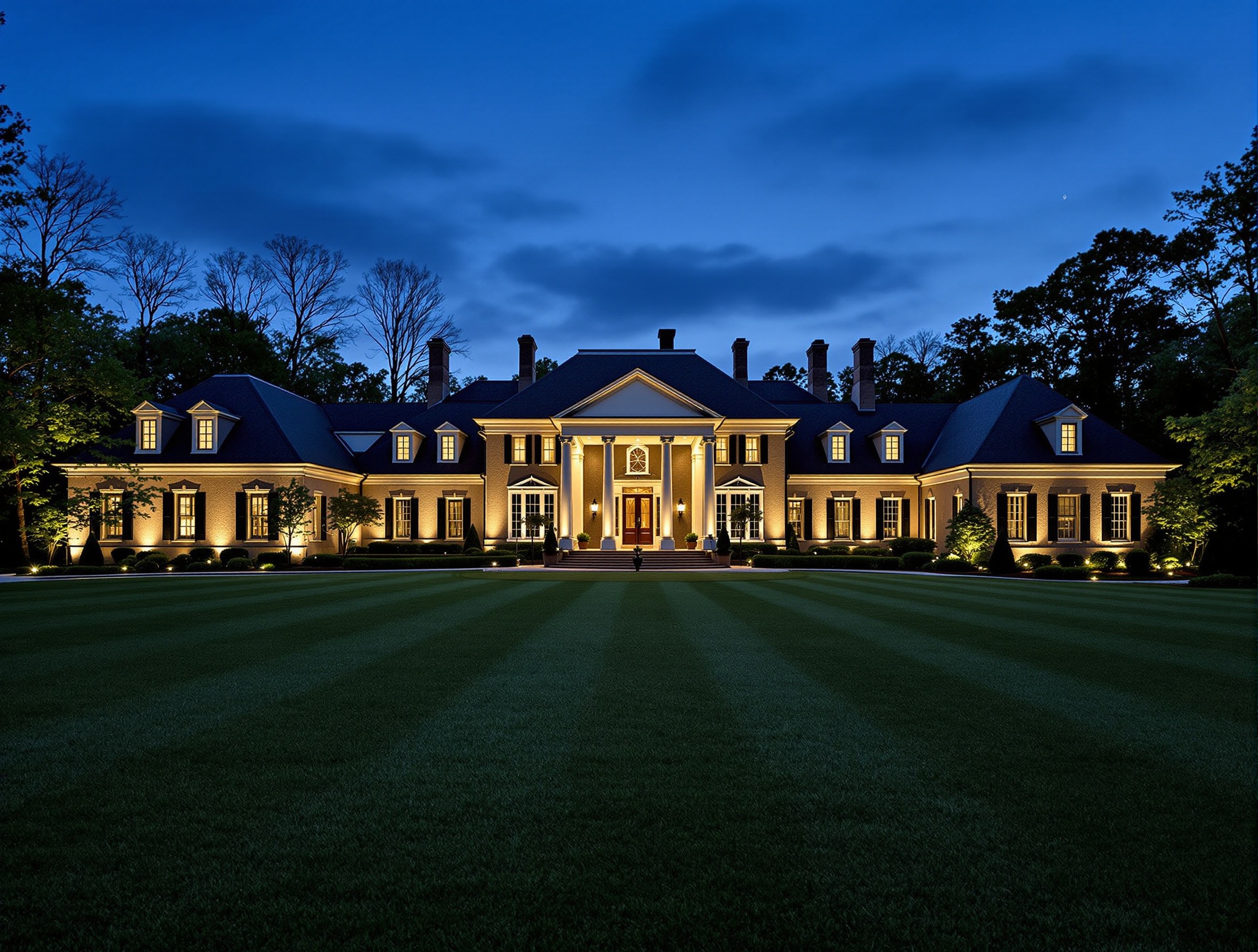 The Boulevard Setback - Belle Meade TN landscape lighting