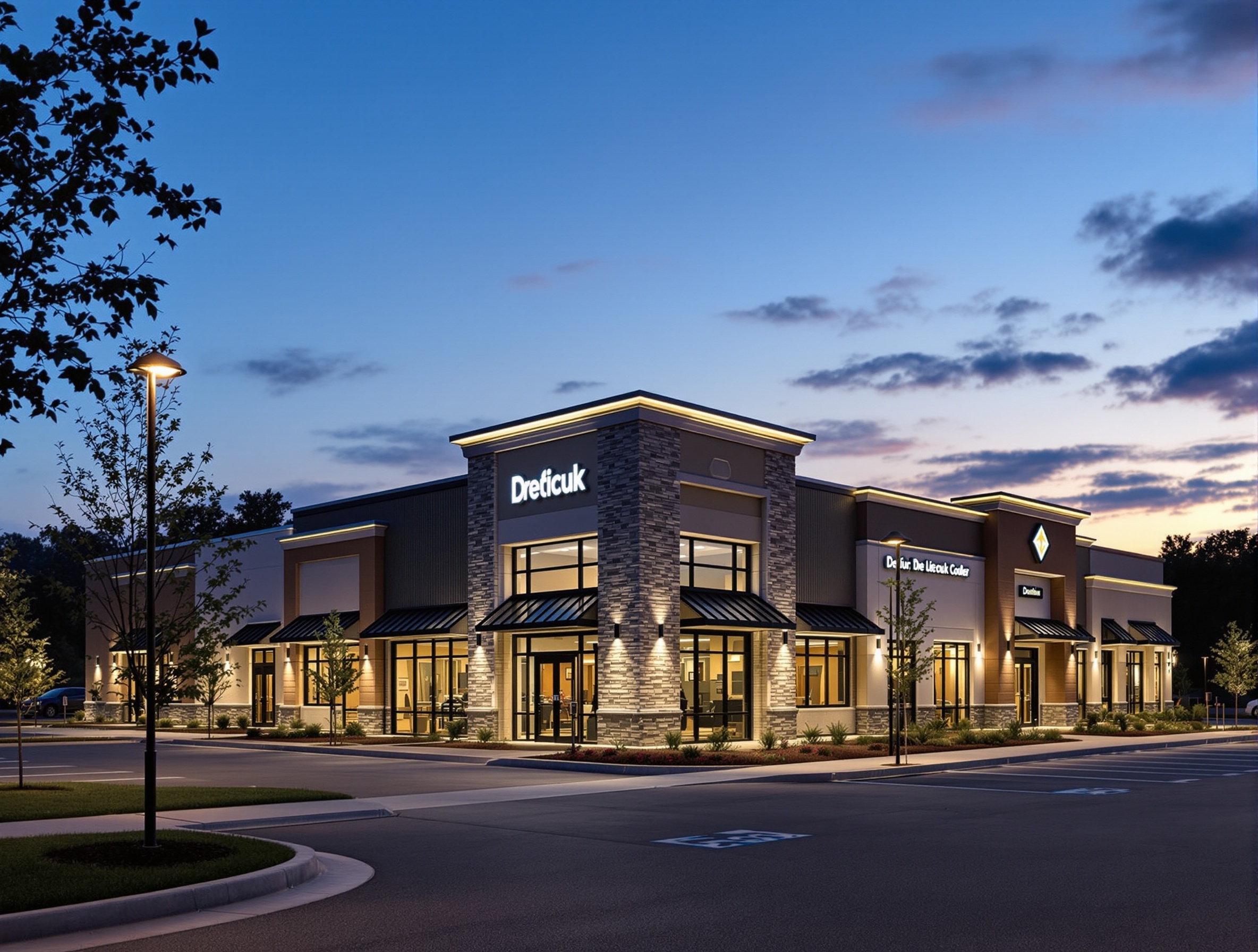 New Commercial Builds - Commercial Outdoor Lighting