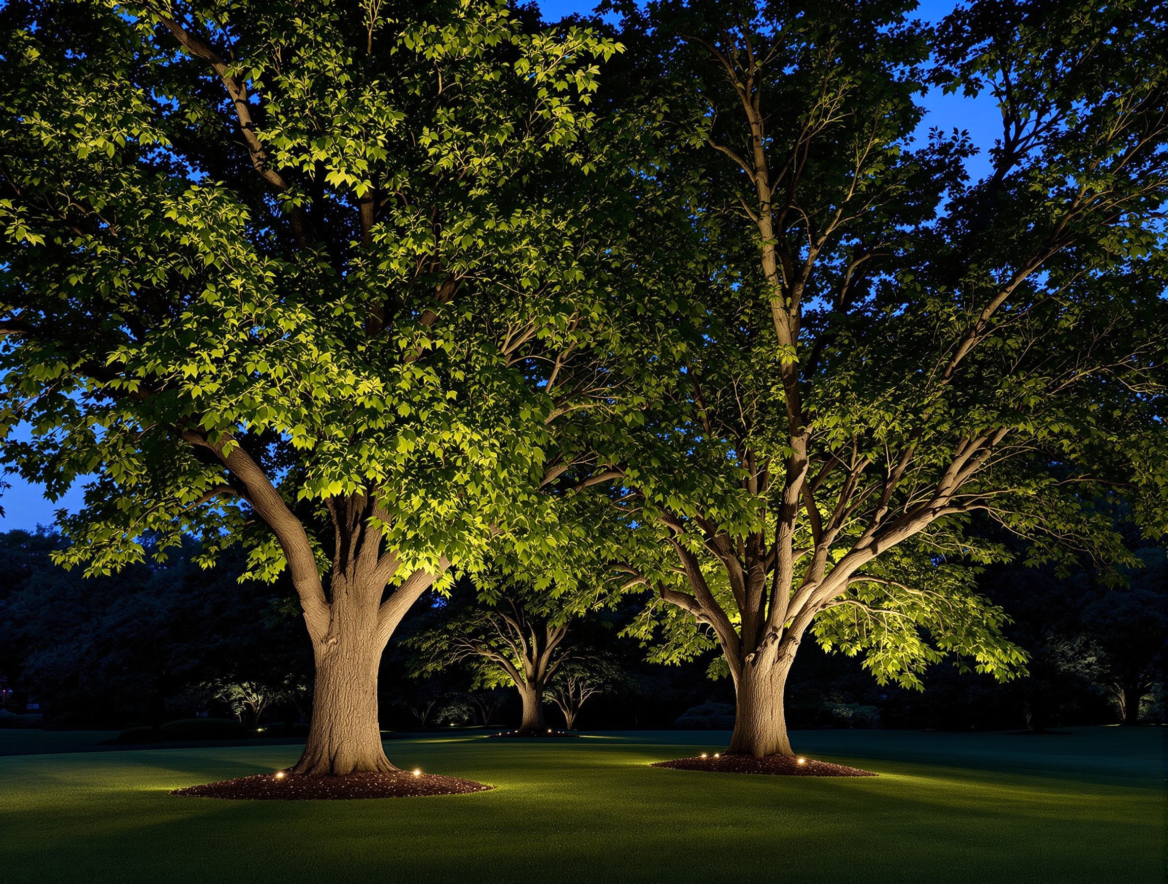 The Mature Canopy - Franklin TN landscape lighting