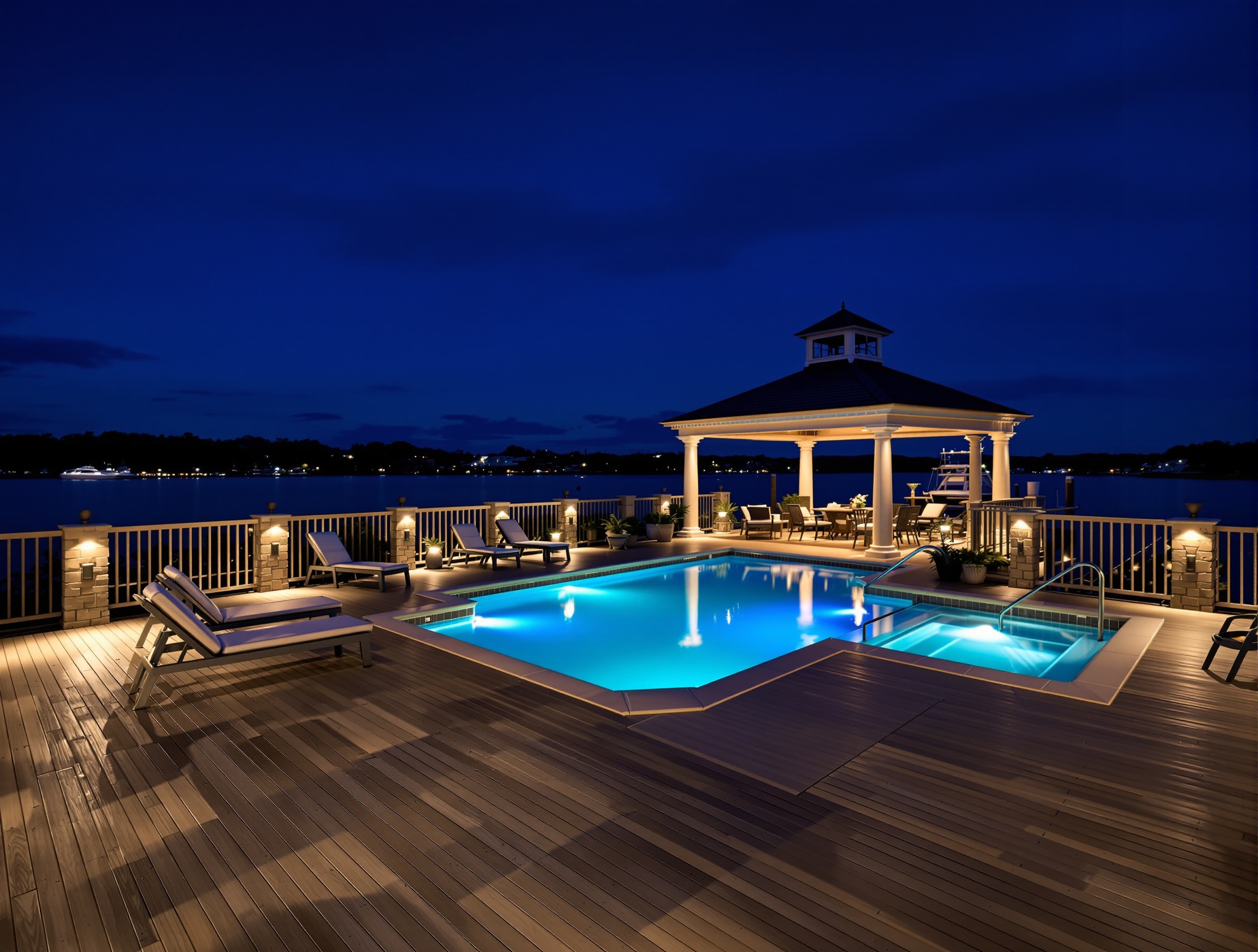 Deck, pool, and dock-area lighting - Gallatin