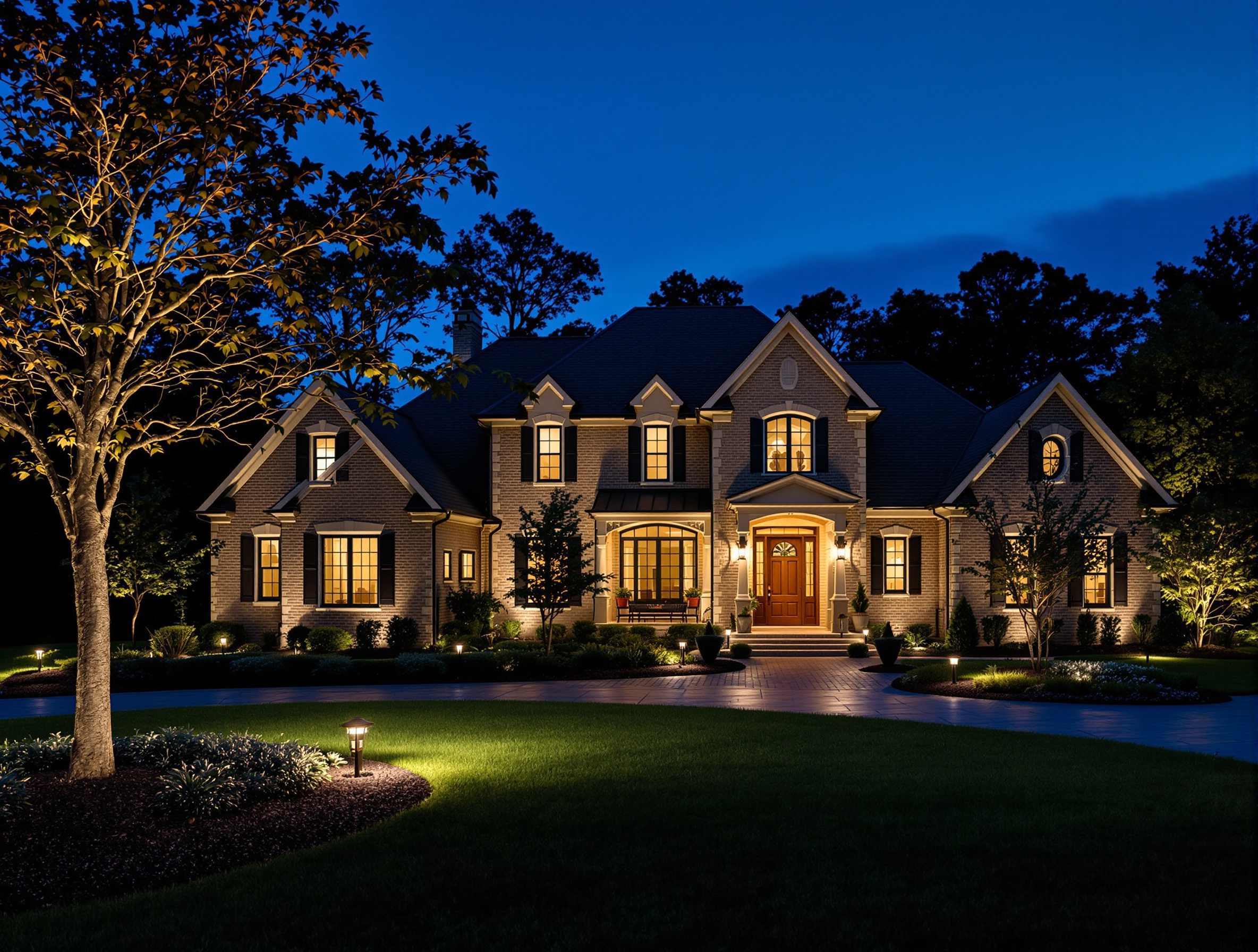 Light That Stays on the Lot - Green Hills TN landscape lighting