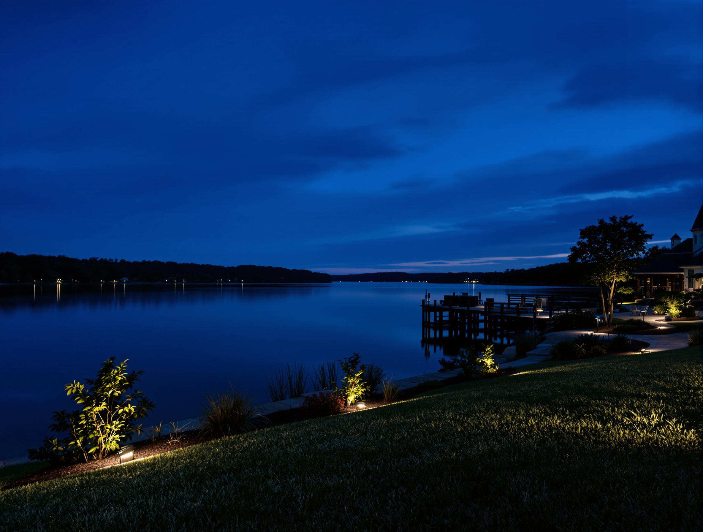 Keeping the Lake Dark - Hendersonville TN landscape lighting