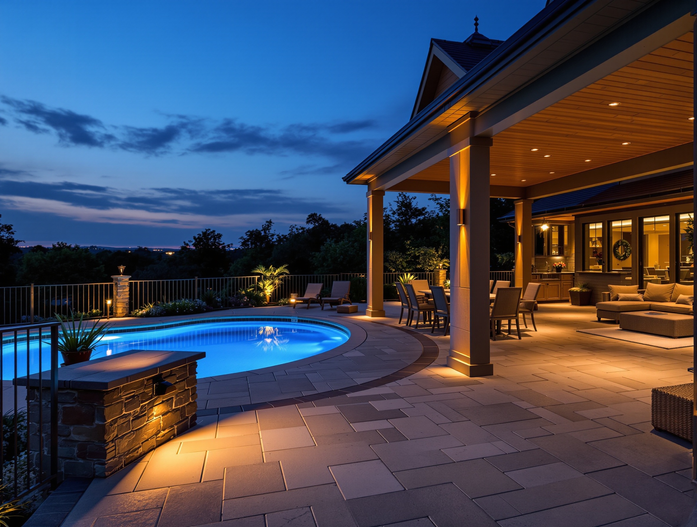 Deck, patio, and pool lighting - Mount Juliet