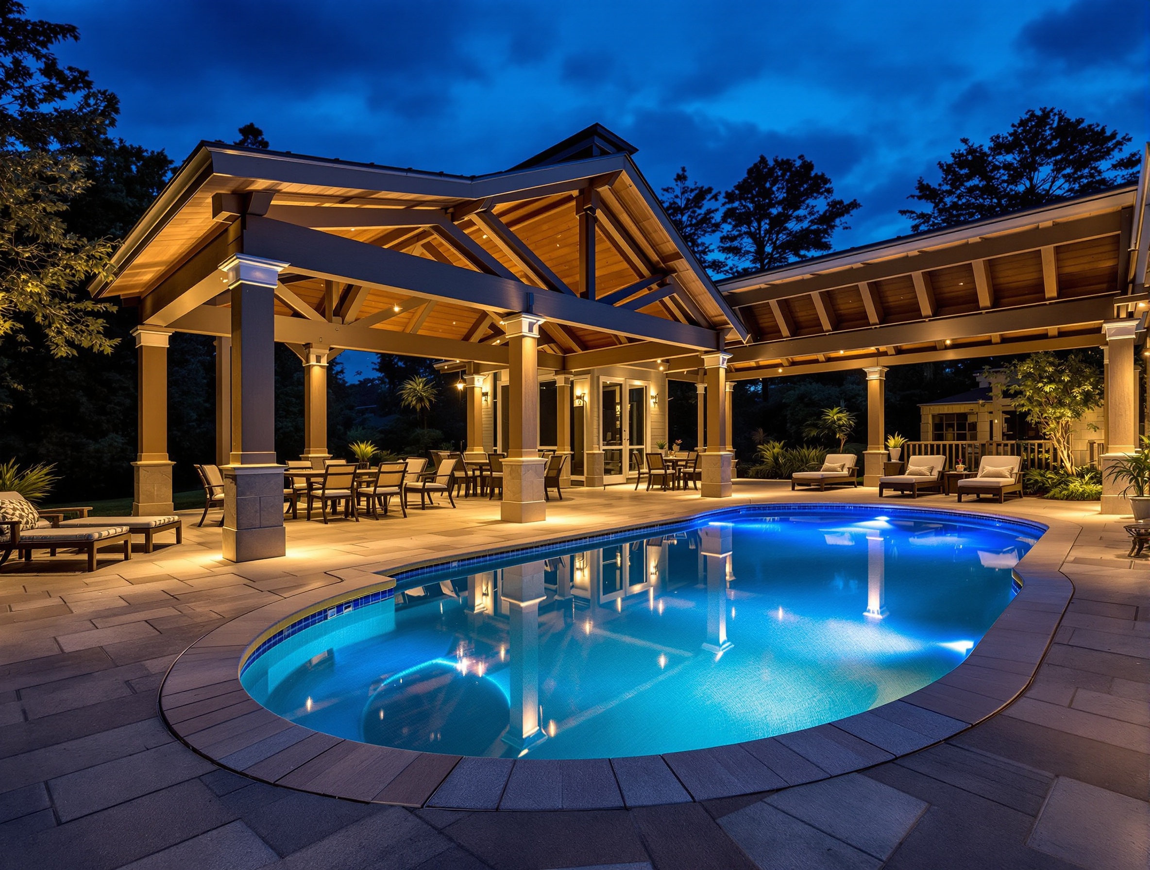 Pool and covered-patio lighting - Murfreesboro