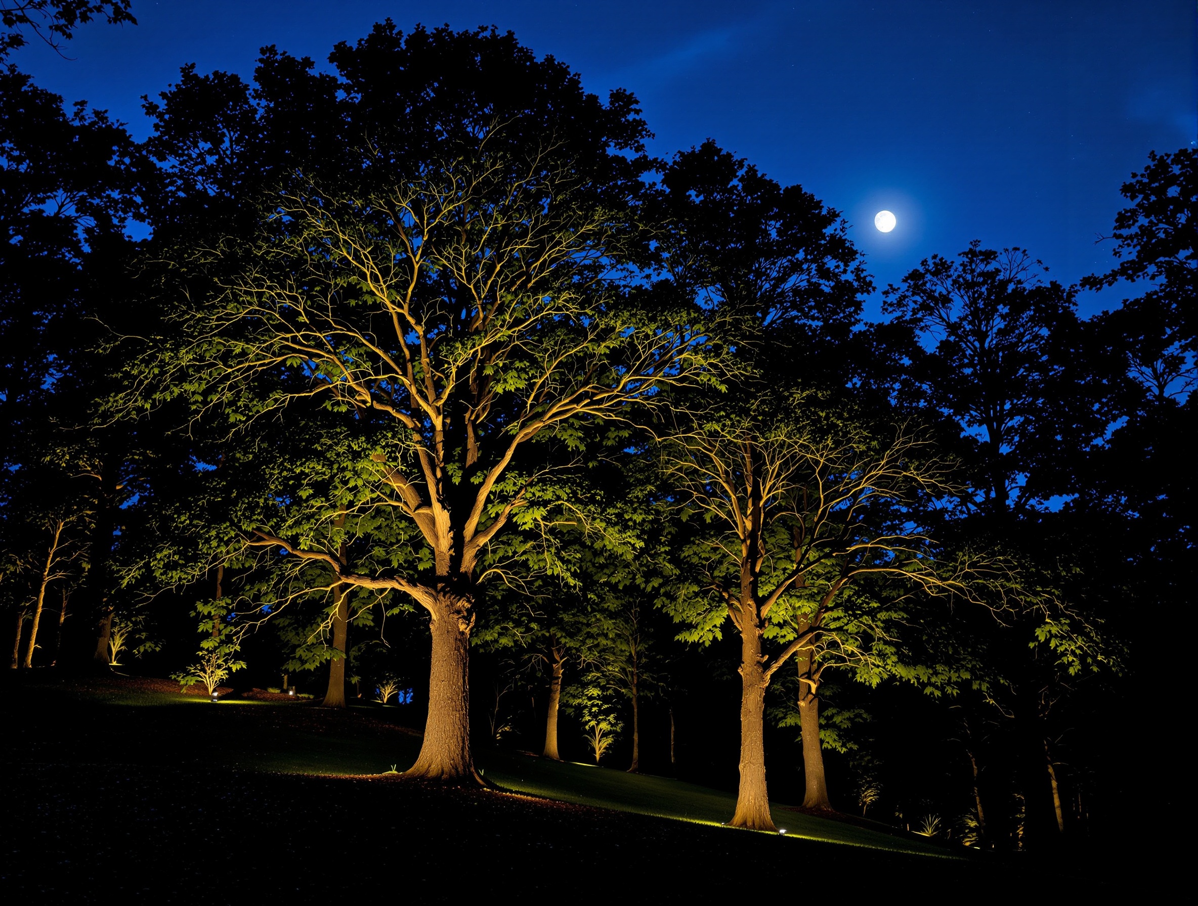 Acre-Plus Wooded Lots - Nashville TN landscape lighting