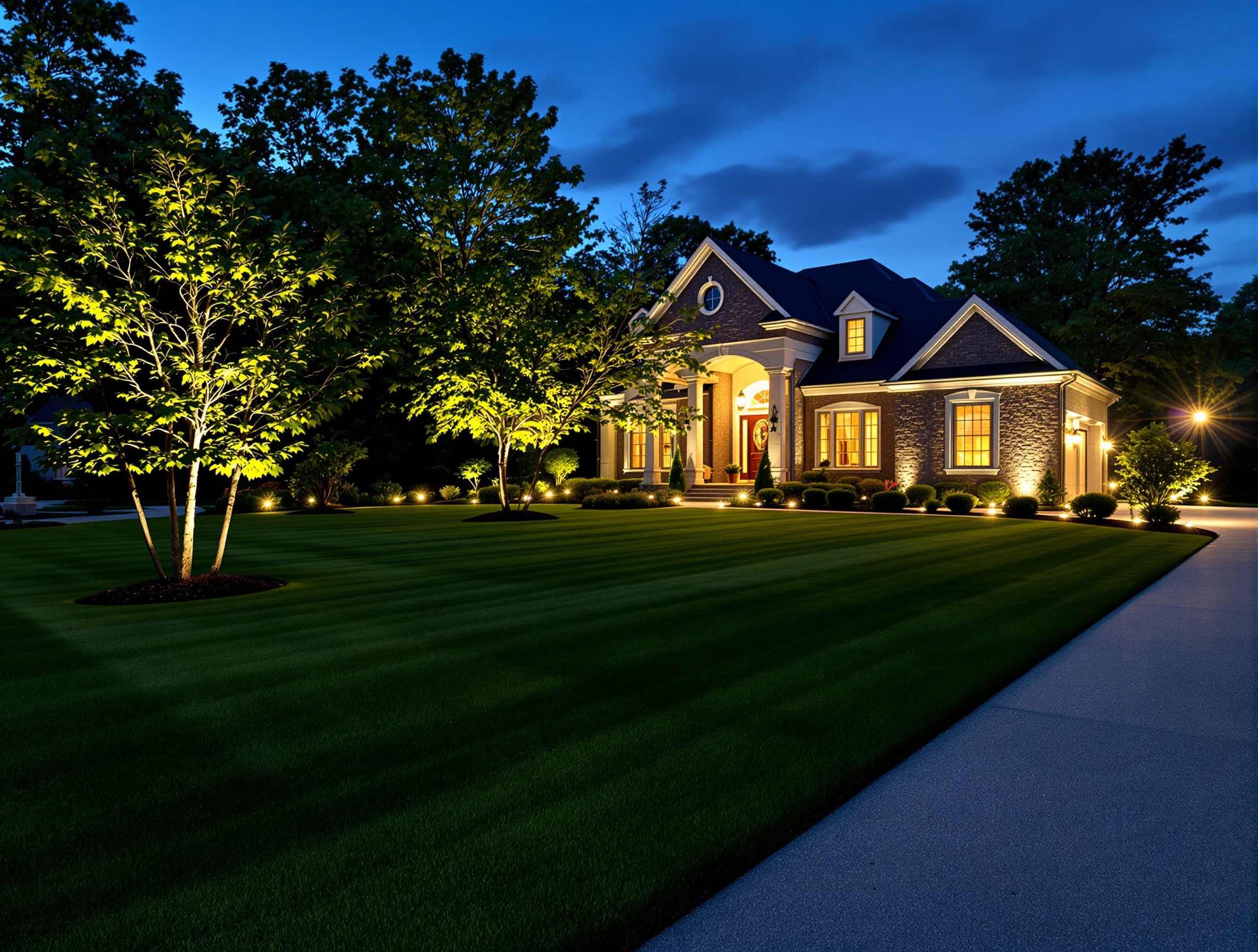 Trenching That Tears Up the Landscape - Outdoor Lighting Installation