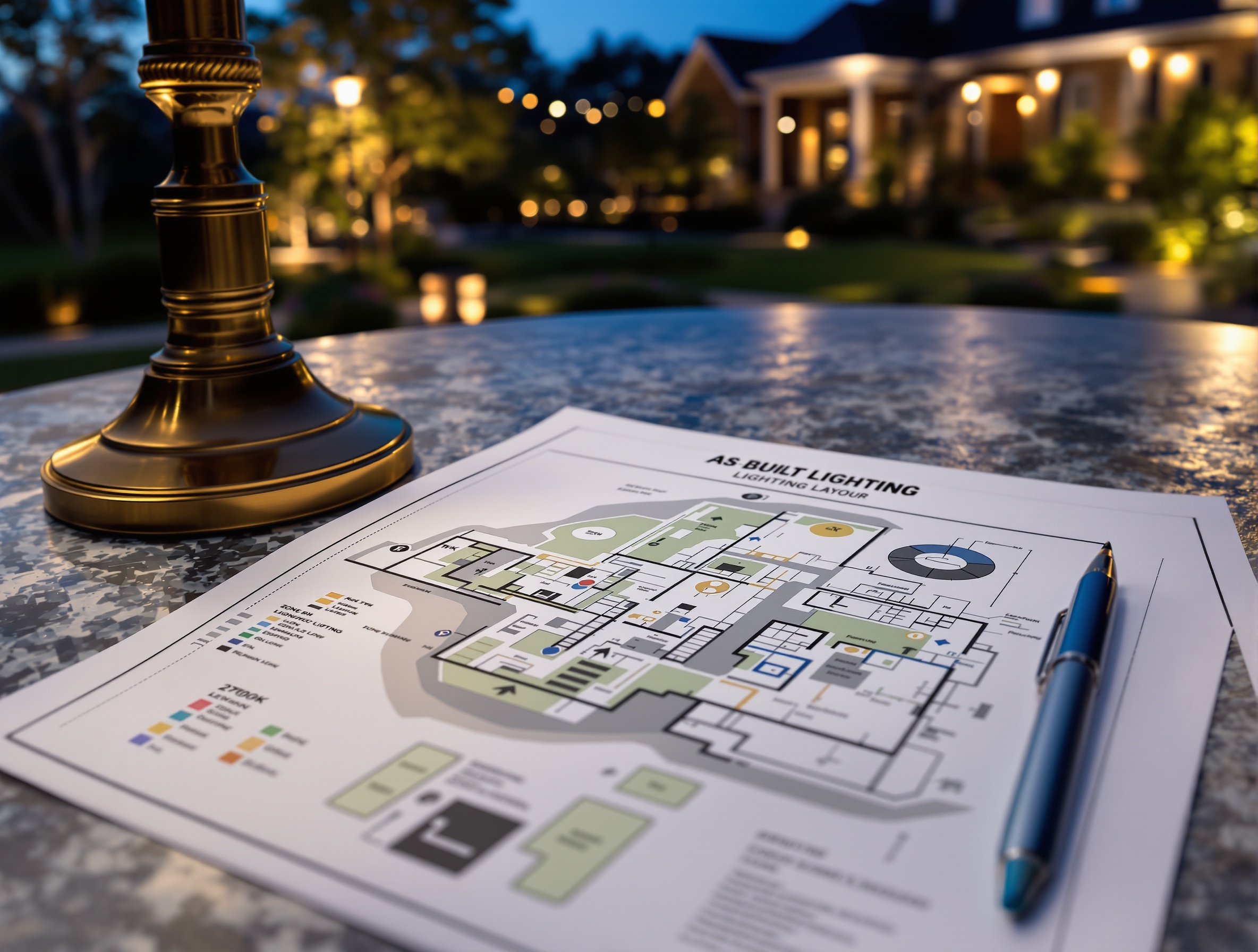 No Records After the Job - Outdoor Lighting Installation