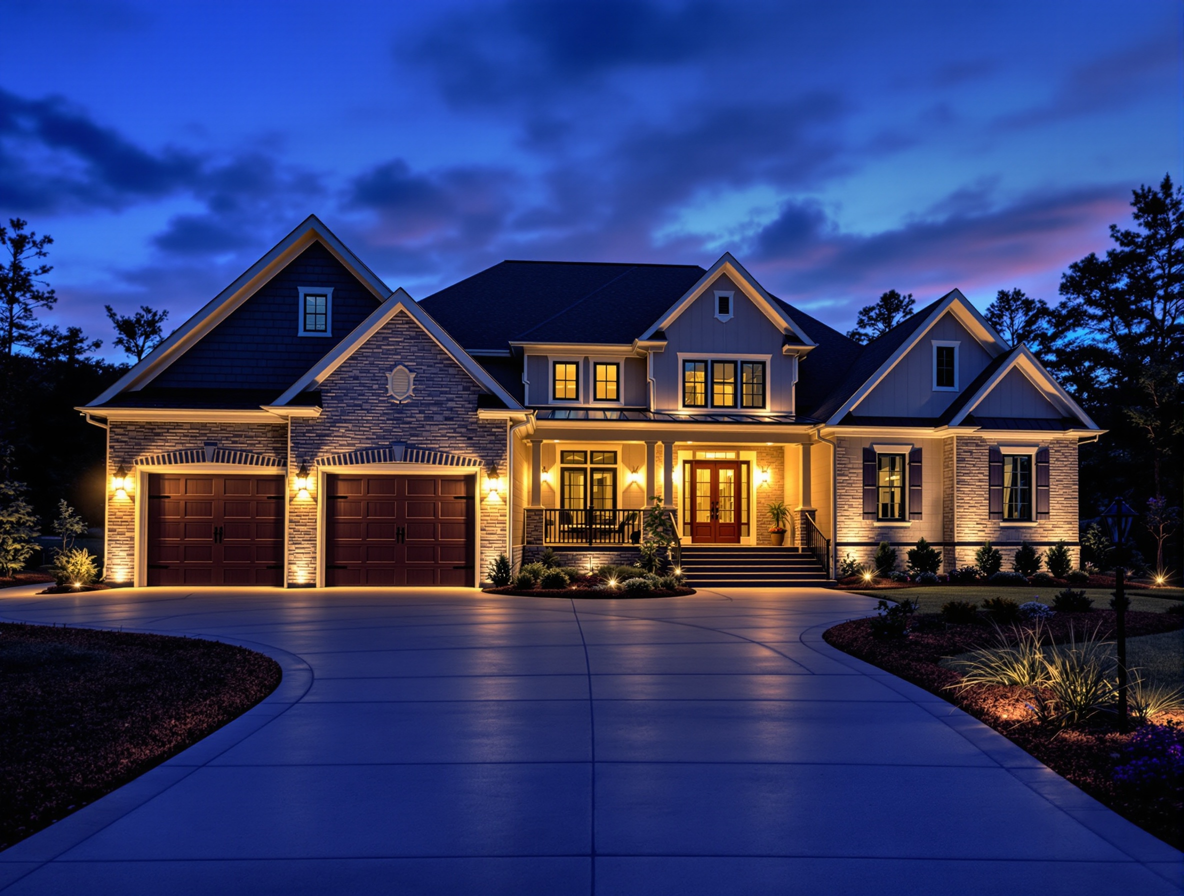 New Construction - Outdoor Lighting Installation