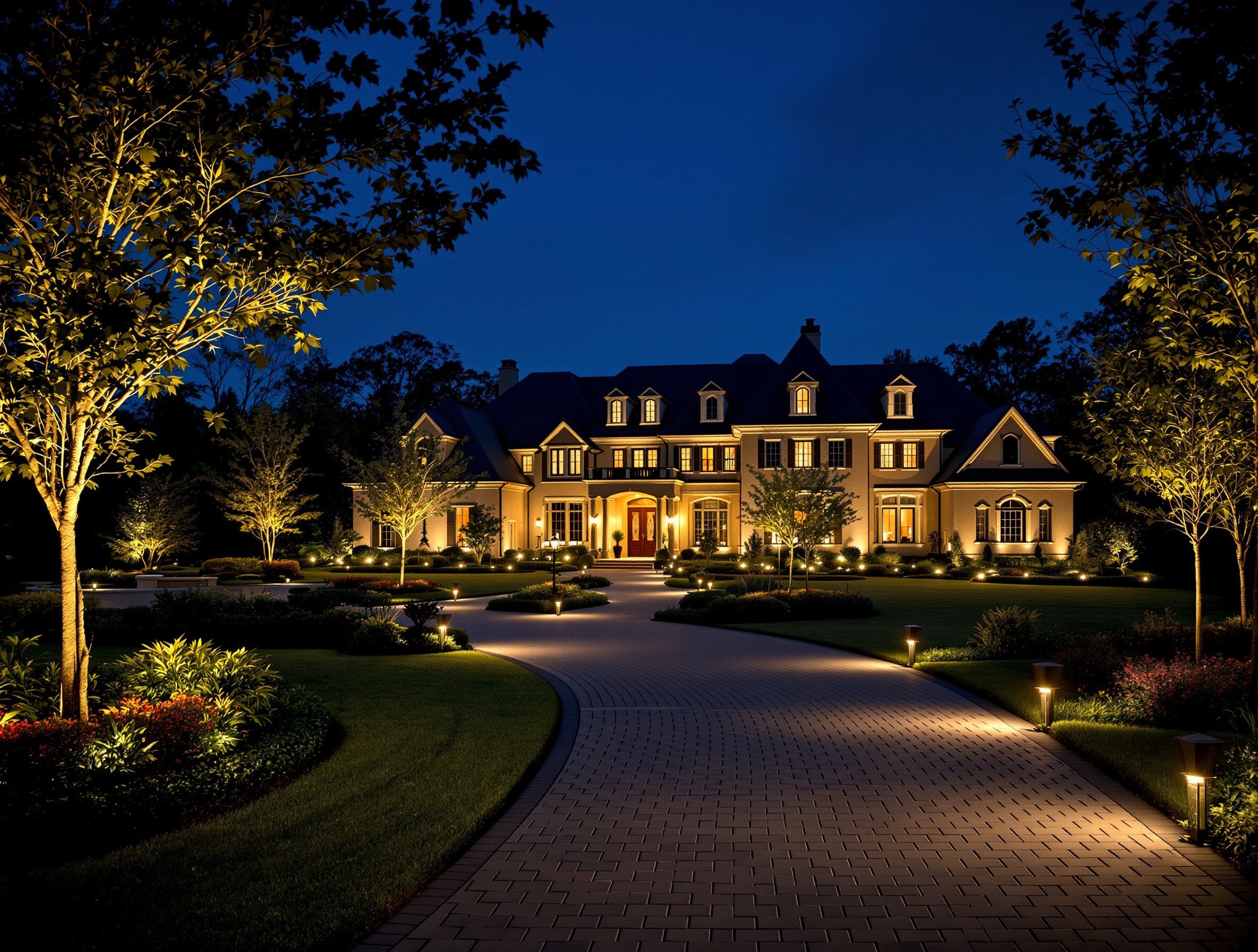 Estate Builds - Outdoor Lighting Installation