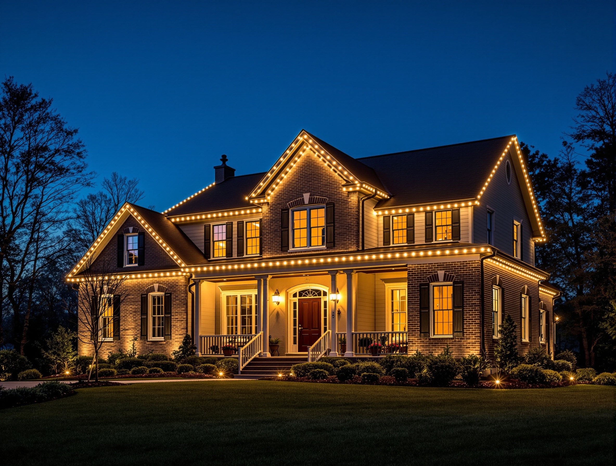 Annual Ladder Work - Permanent Roofline Lighting