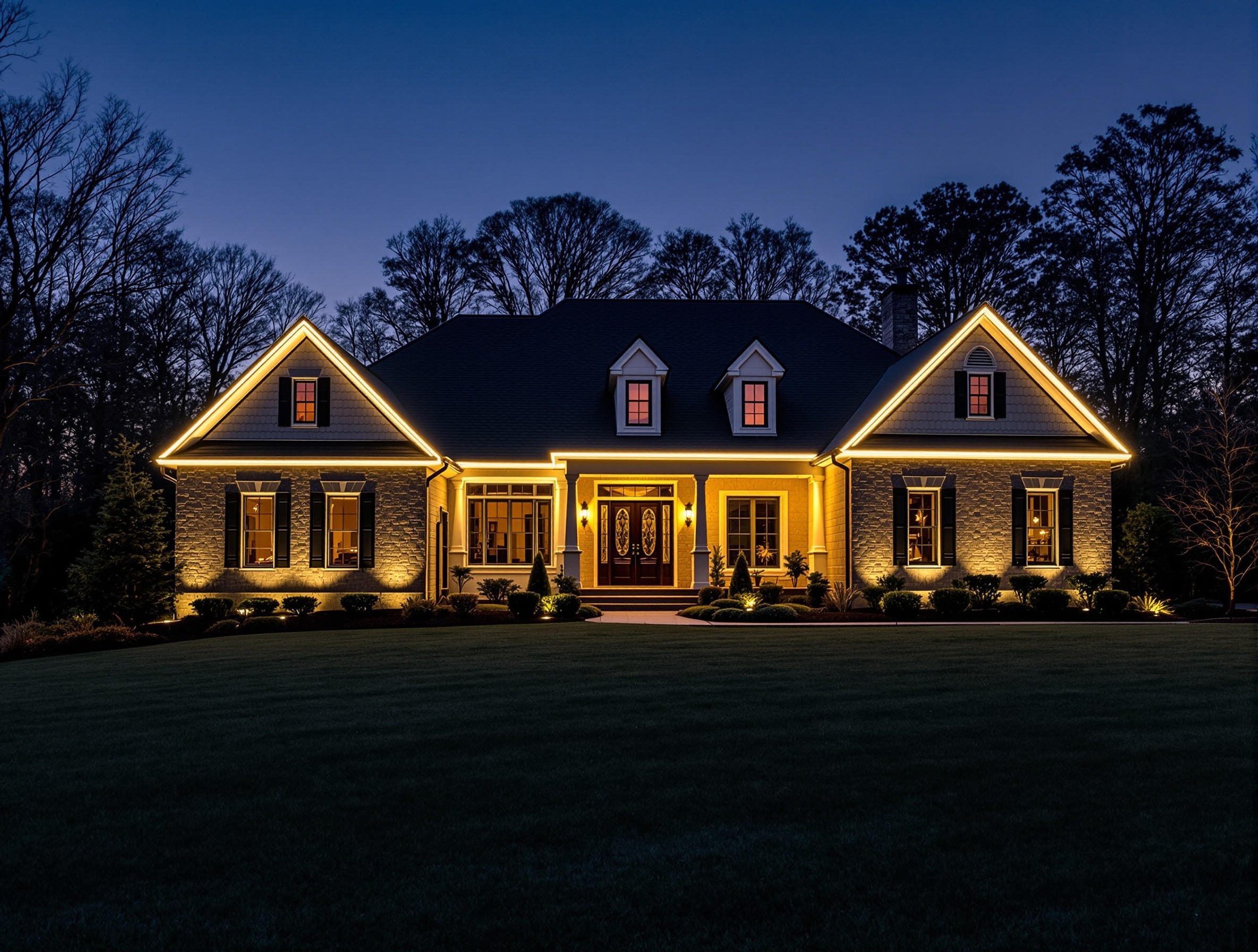 Inconsistent Color and Failing Strings - Permanent Roofline Lighting